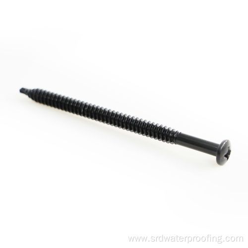 Black screws fasteners for roofing waterproofing membrane